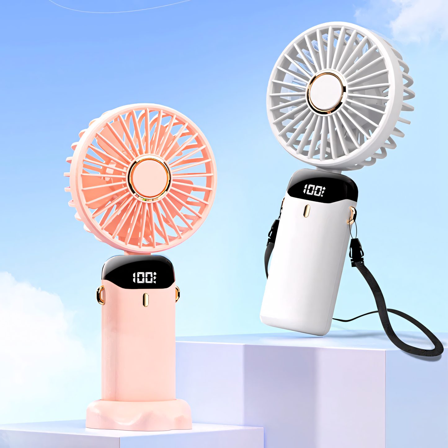 New Battery Upgrade Portable Mini Fan